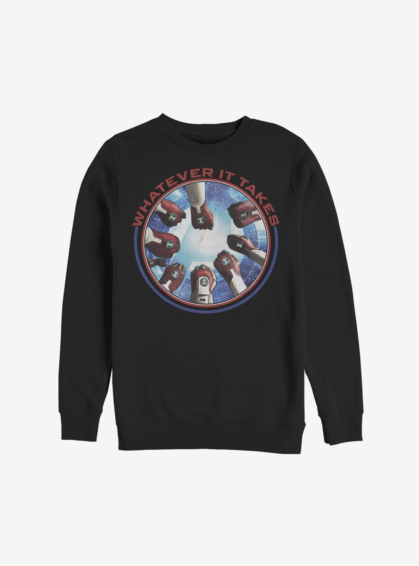 Marvel Avengers: Endgame Hands Sweatshirt, BLACK, hi-res