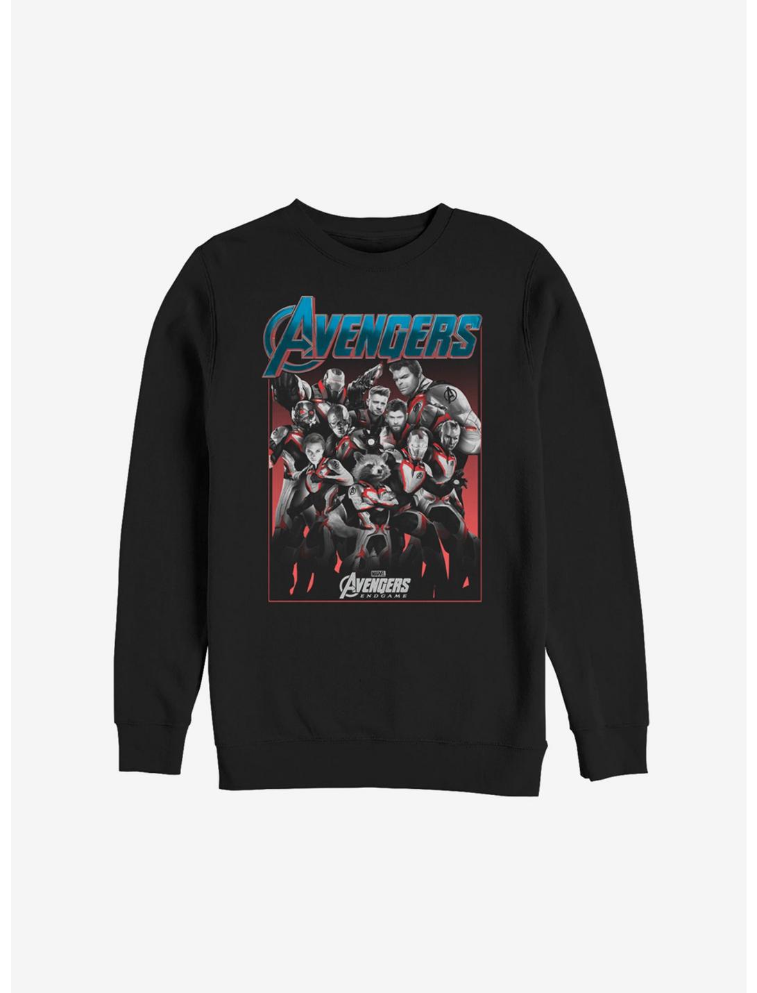 Marvel Avengers: Endgame Group Shot Sweatshirt, BLACK, hi-res