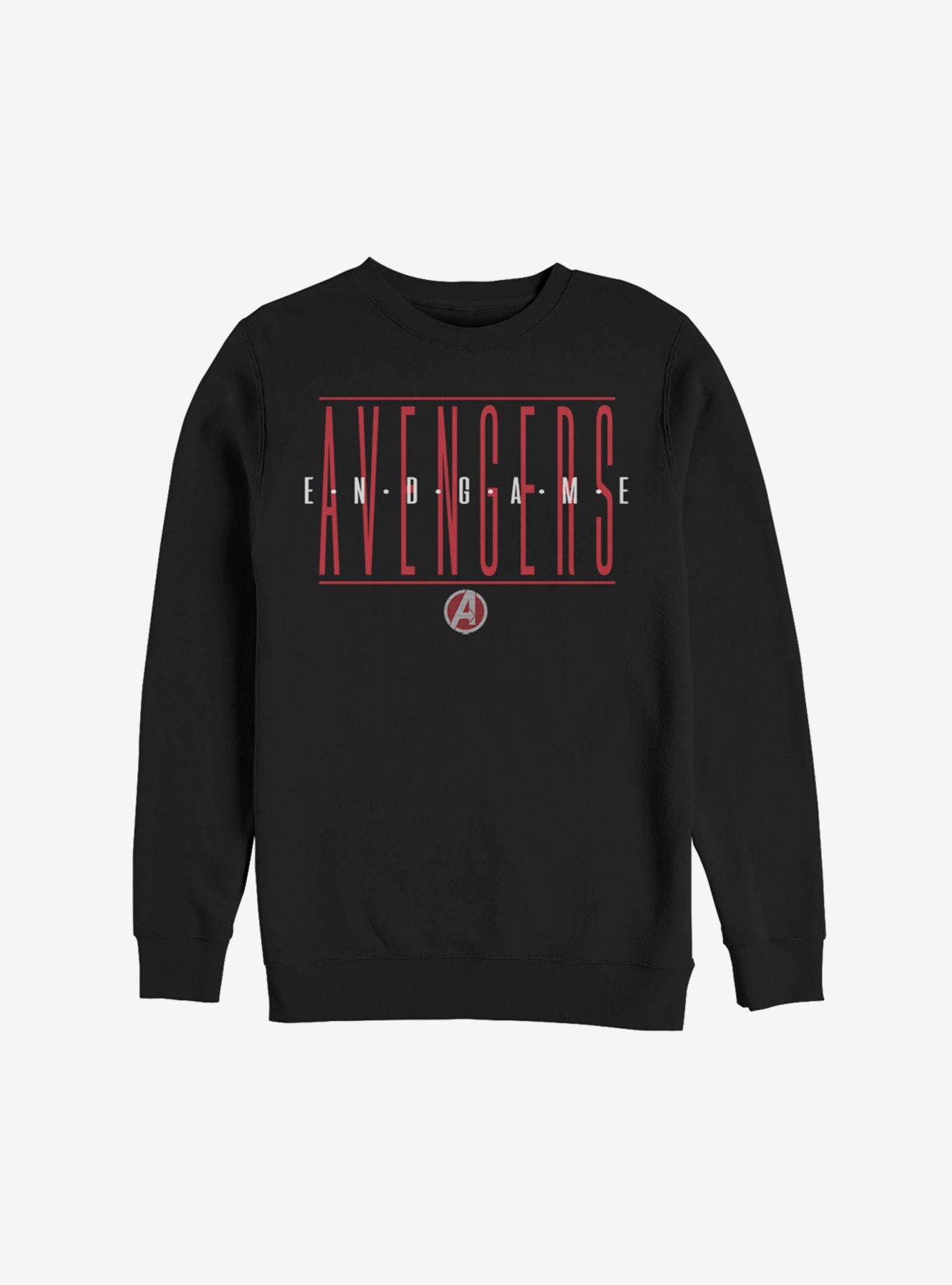 Marvel Avengers: Endgame Strikethrough Text Sweatshirt, , hi-res