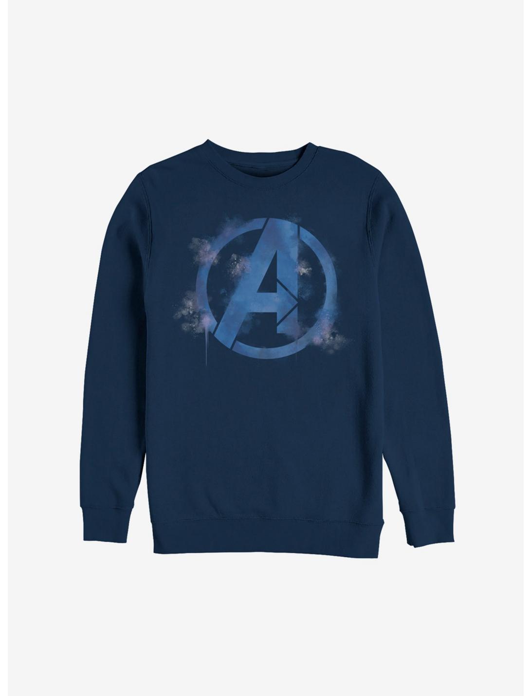 Marvel Avengers: Endgame Spray Logo Sweatshirt, NAVY, hi-res