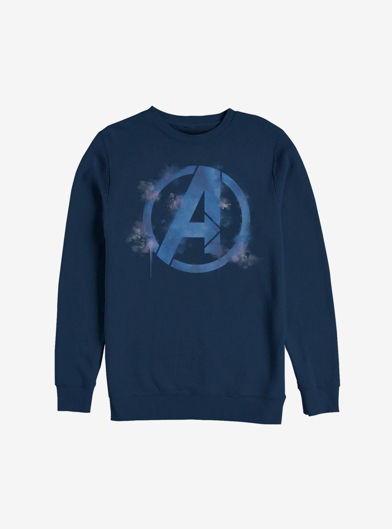 Marvel Avengers: Endgame Spray Logo Sweatshirt, NAVY, hi-res