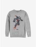 Marvel Avengers: Endgame War Machine Paint Sweatshirt, ATH HTR, hi-res