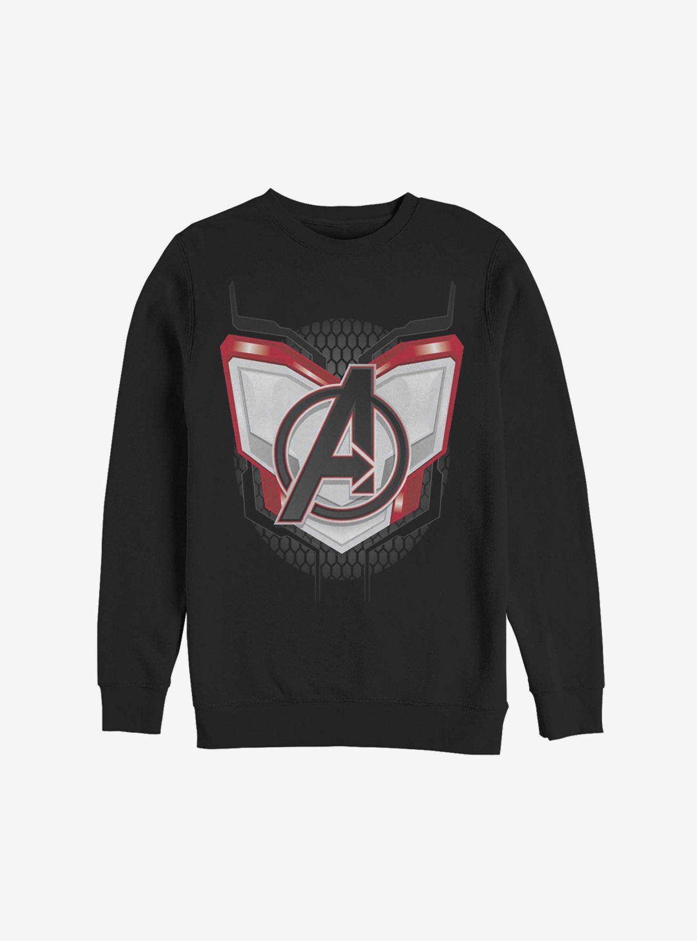 Marvel Avengers: Endgame Logo Armor Sweatshirt, BLACK, hi-res