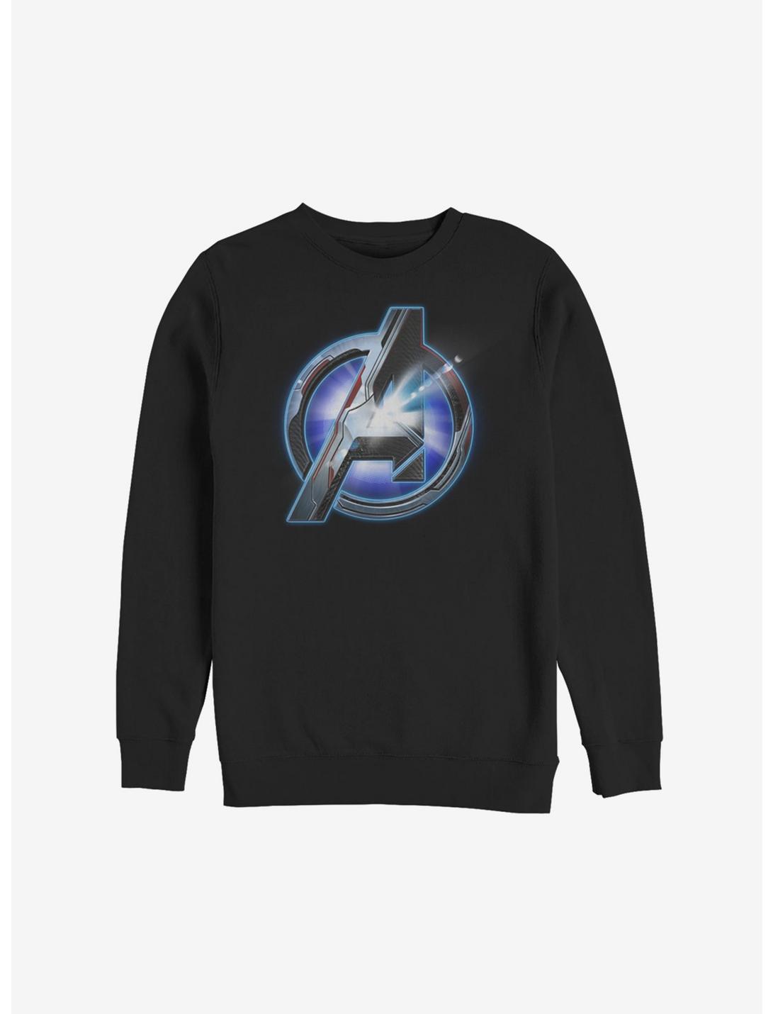 Marvel Avengers: Endgame Logo Shine Sweatshirt, BLACK, hi-res