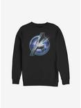 Marvel Avengers: Endgame Logo Shine Sweatshirt, BLACK, hi-res