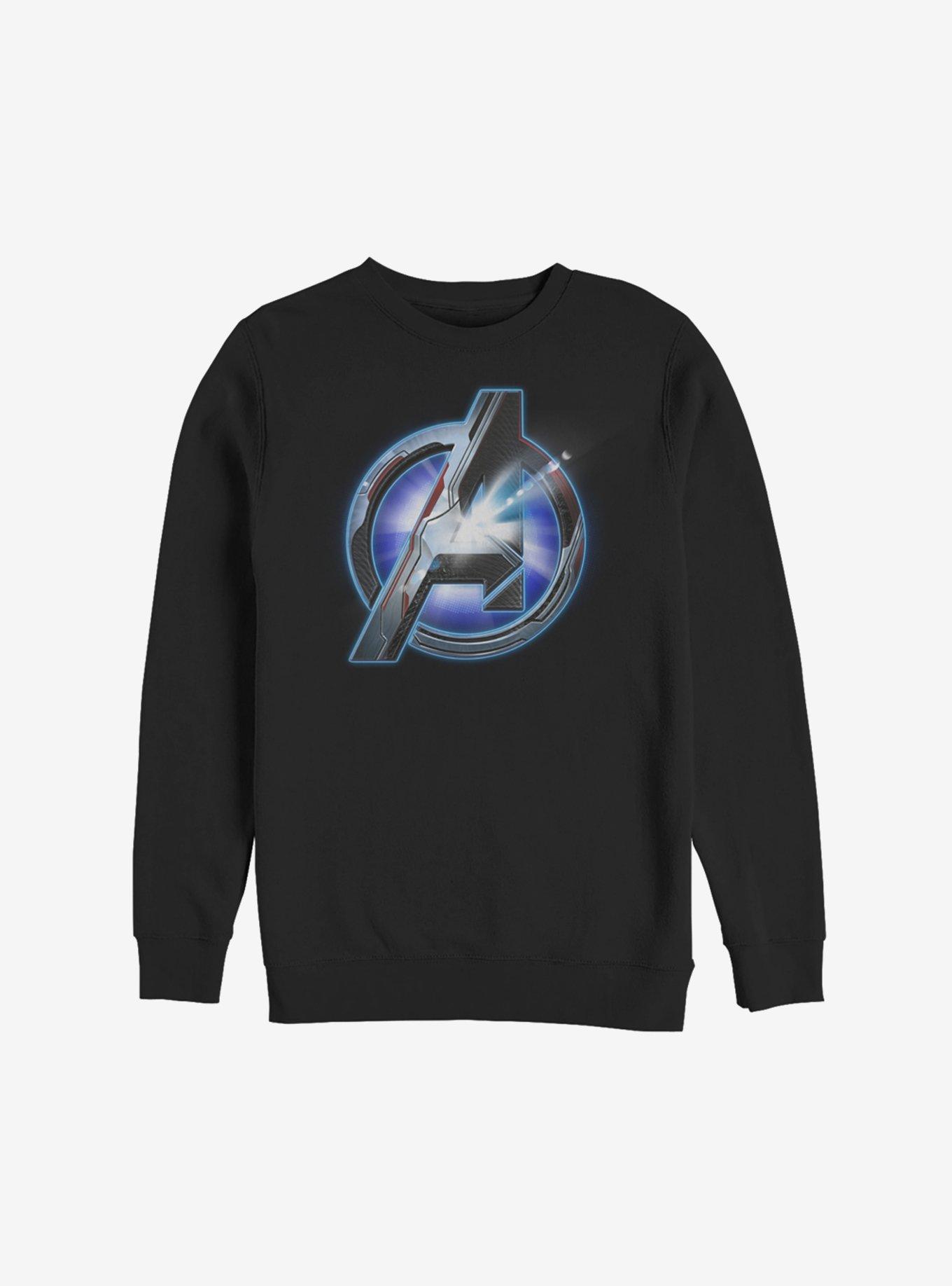 Marvel Avengers: Endgame Logo Shine Sweatshirt, BLACK, hi-res