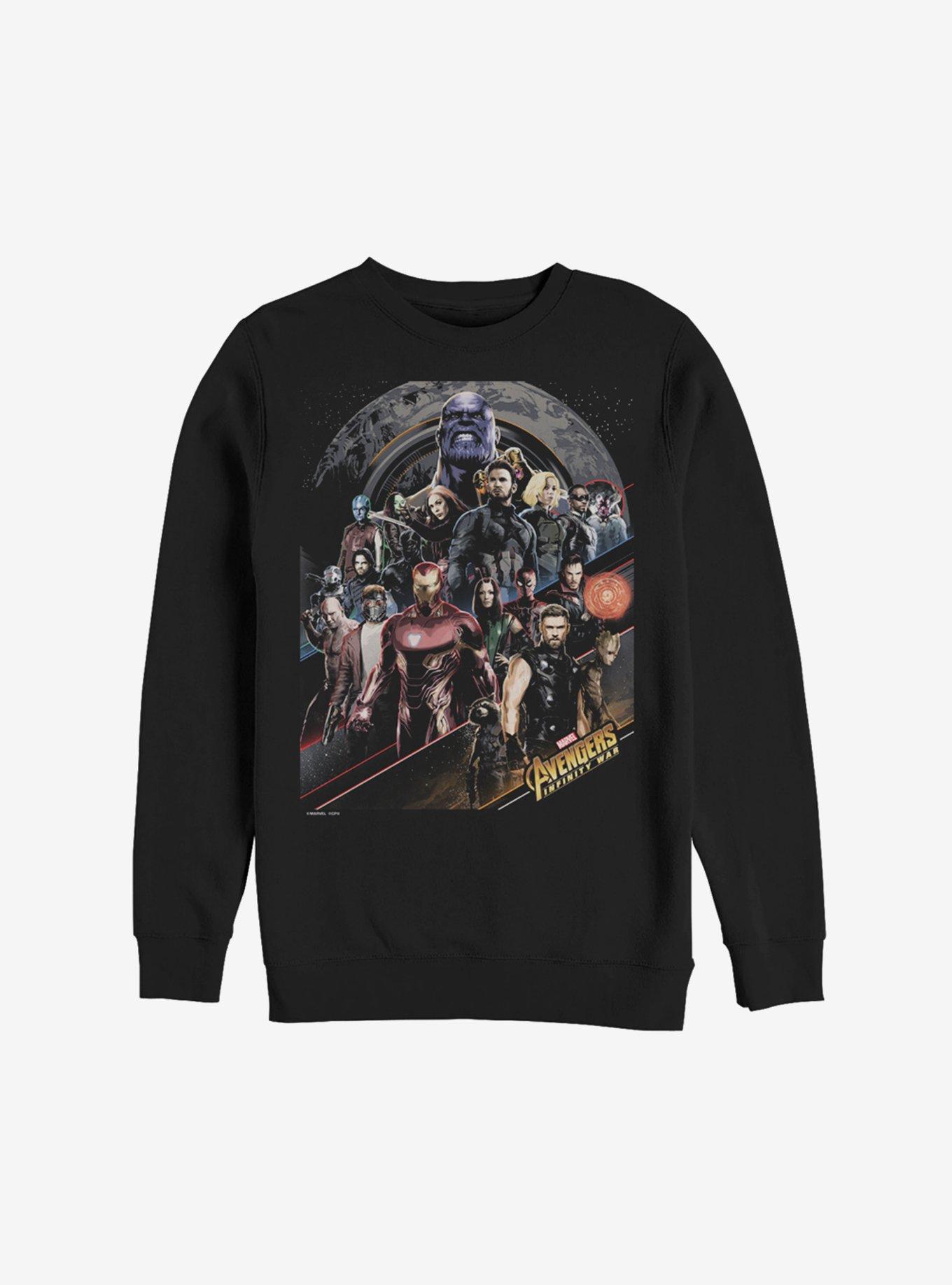 Marvel Avengers: Endgame Infinity Poster Sweatshirt, BLACK, hi-res