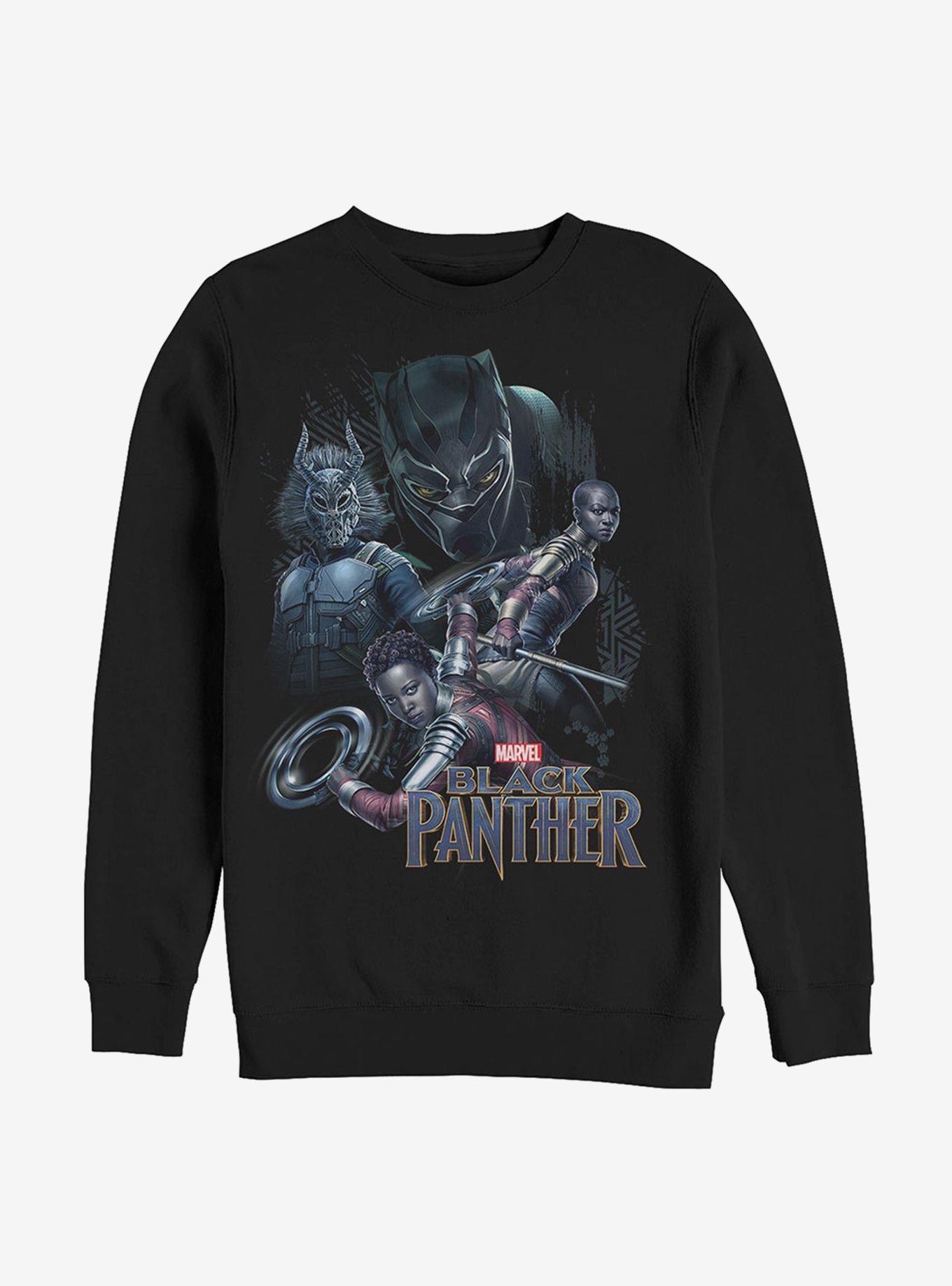 Marvel Black Panther Warriors Sweatshirt, BLACK, hi-res