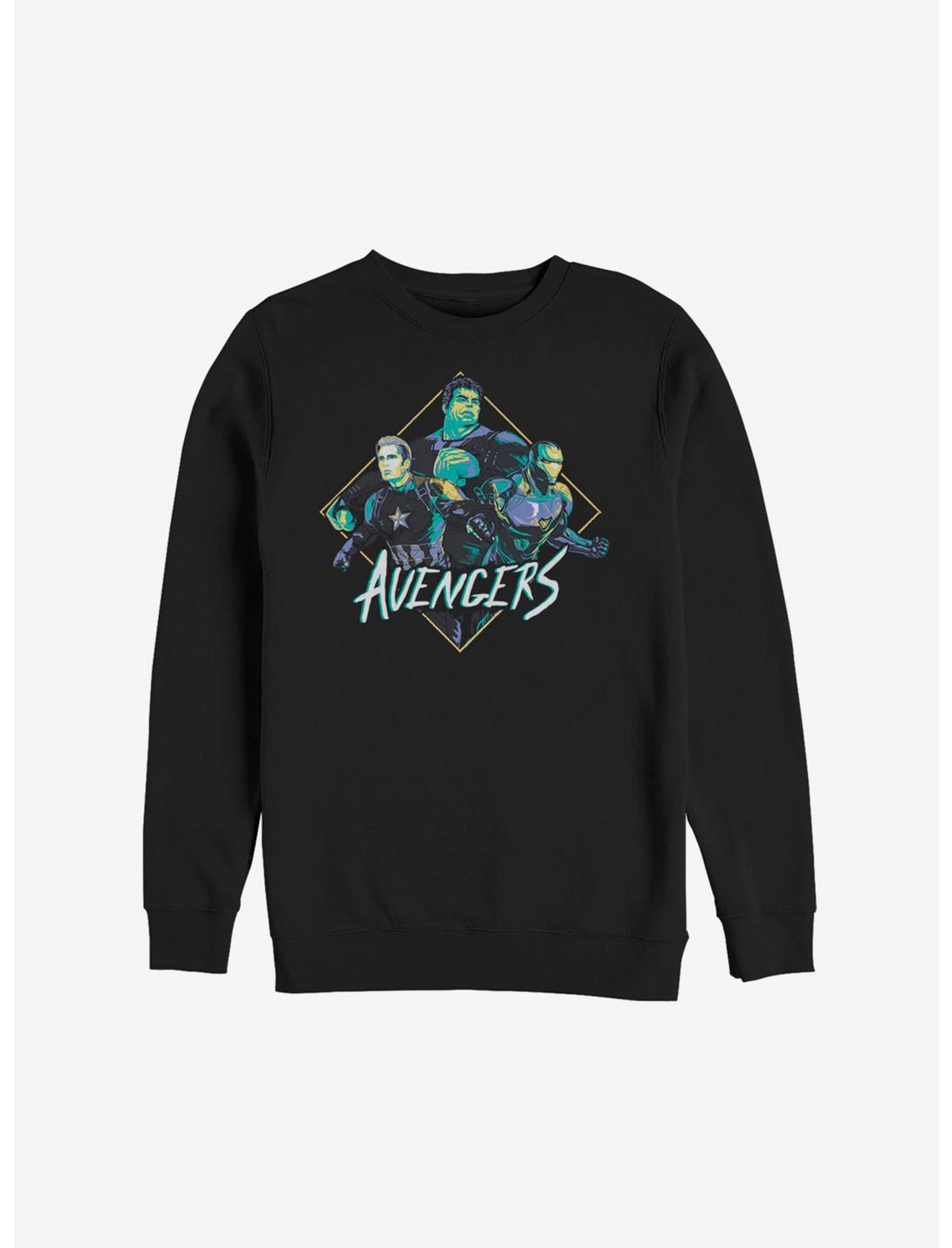 Marvel Avengers: Endgame Strong Trio Sweatshirt, BLACK, hi-res