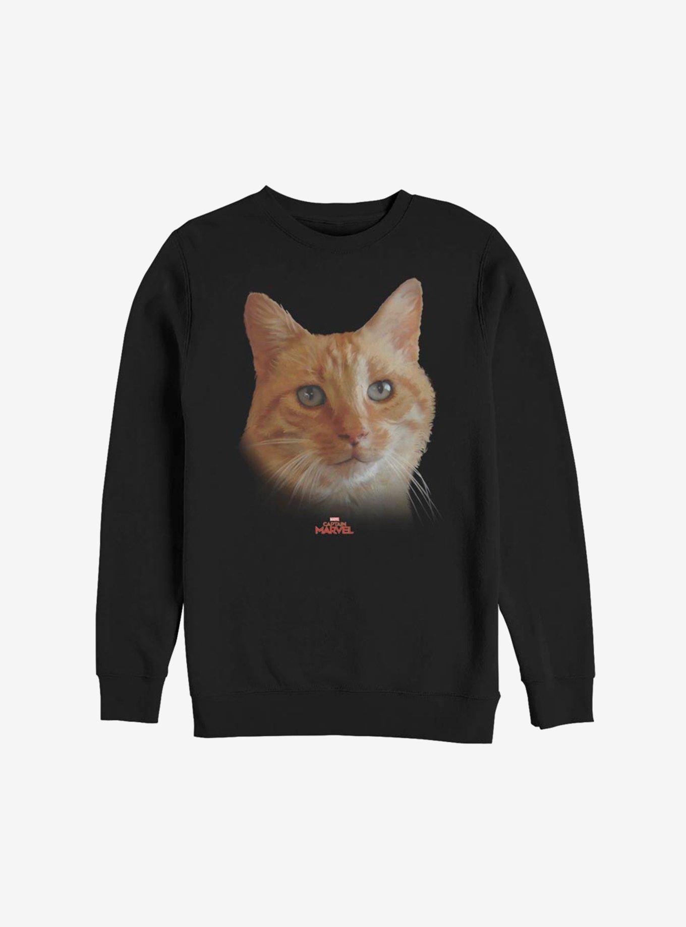 Marvel Captain Marvel Cat Face Sweatshirt, , hi-res