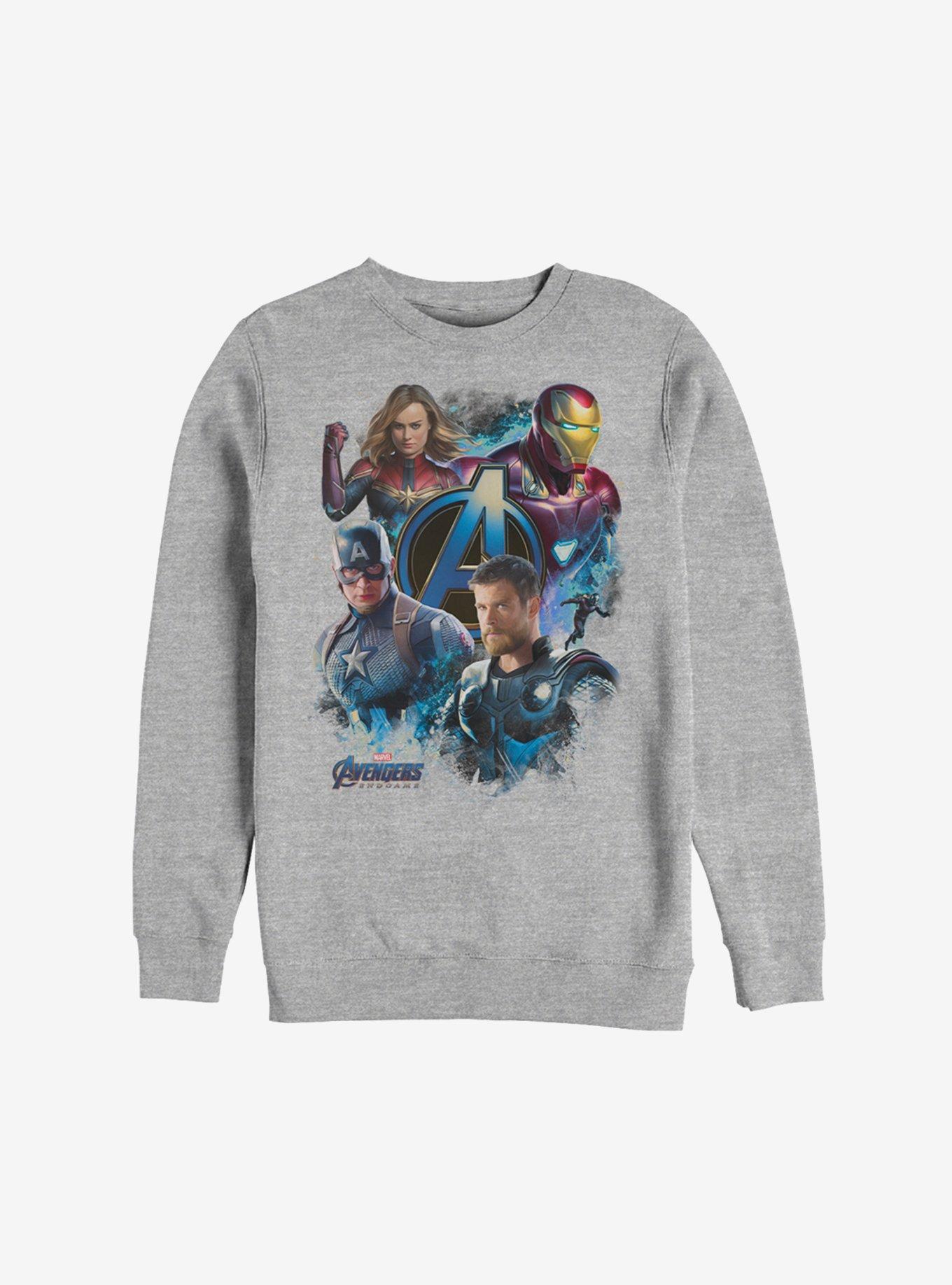 Marvel Avengers: Endgame Strong Team Sweatshirt, ATH HTR, hi-res