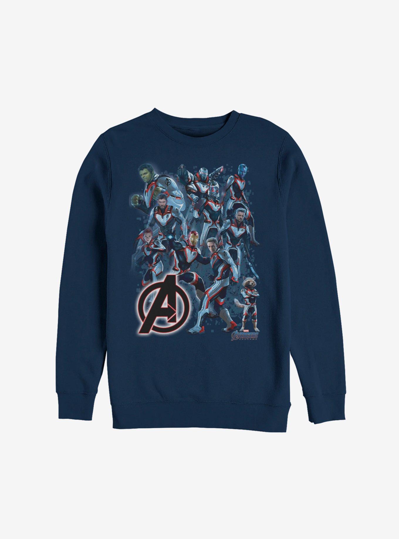 Marvel Avengers: Endgame Suited Up Sweatshirt, NAVY, hi-res