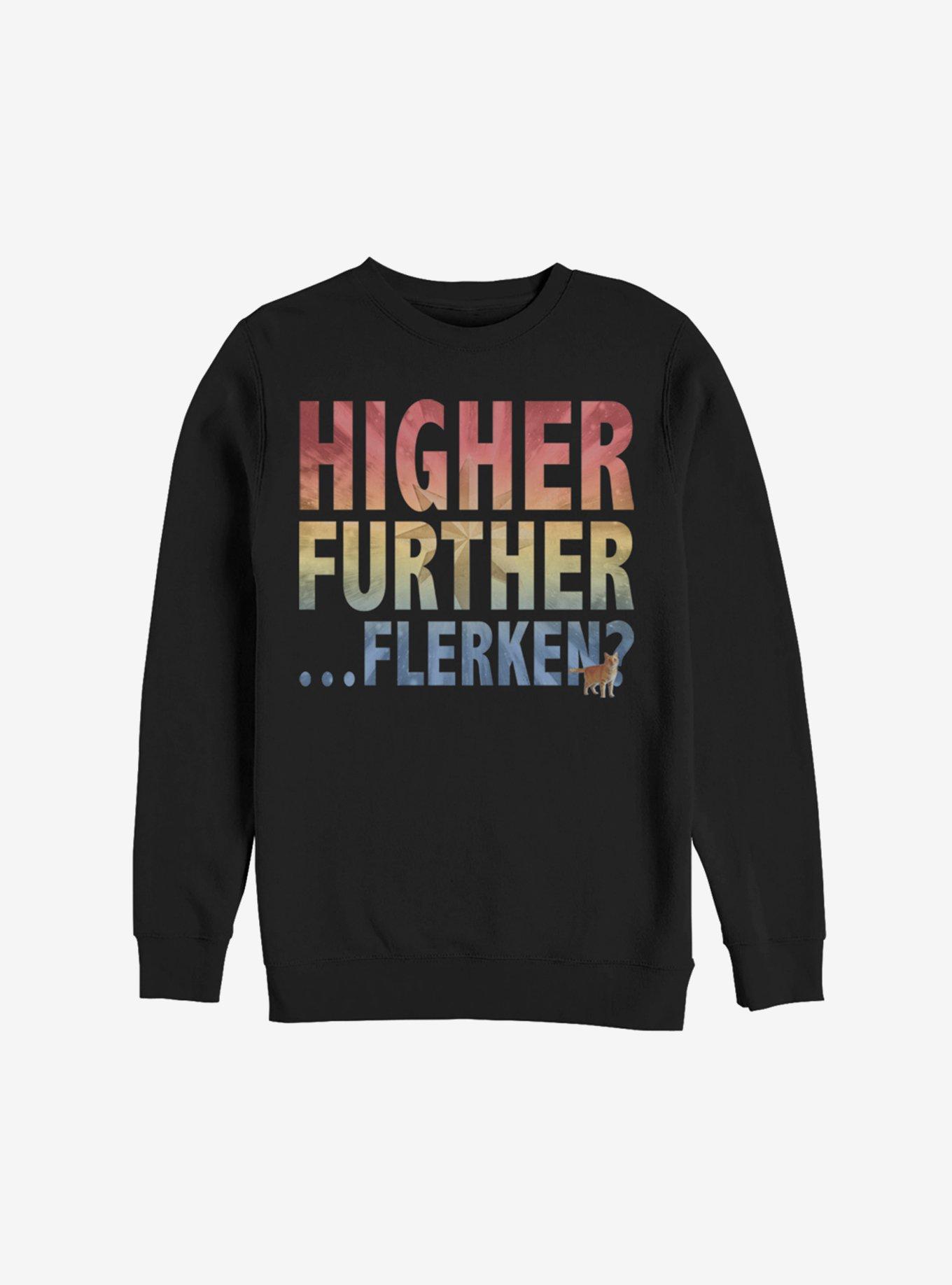 Marvel Captain Marvel Higher Further Flerken Sweatshirt, , hi-res