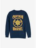 Marvel Captain Marvel Star Sweatshirt, NAVY, hi-res