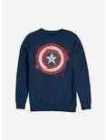 Marvel Captain America Spray Logo Sweatshirt, NAVY, hi-res