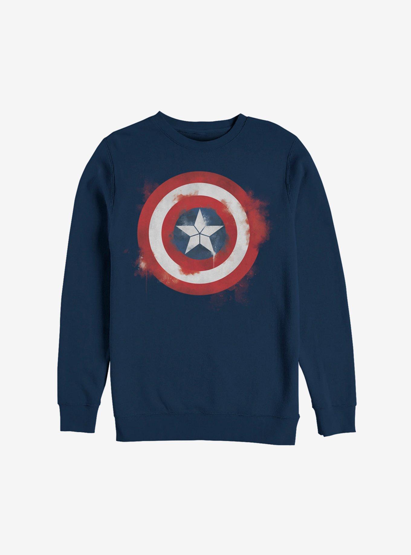 Marvel Captain America Spray Logo Sweatshirt, , hi-res