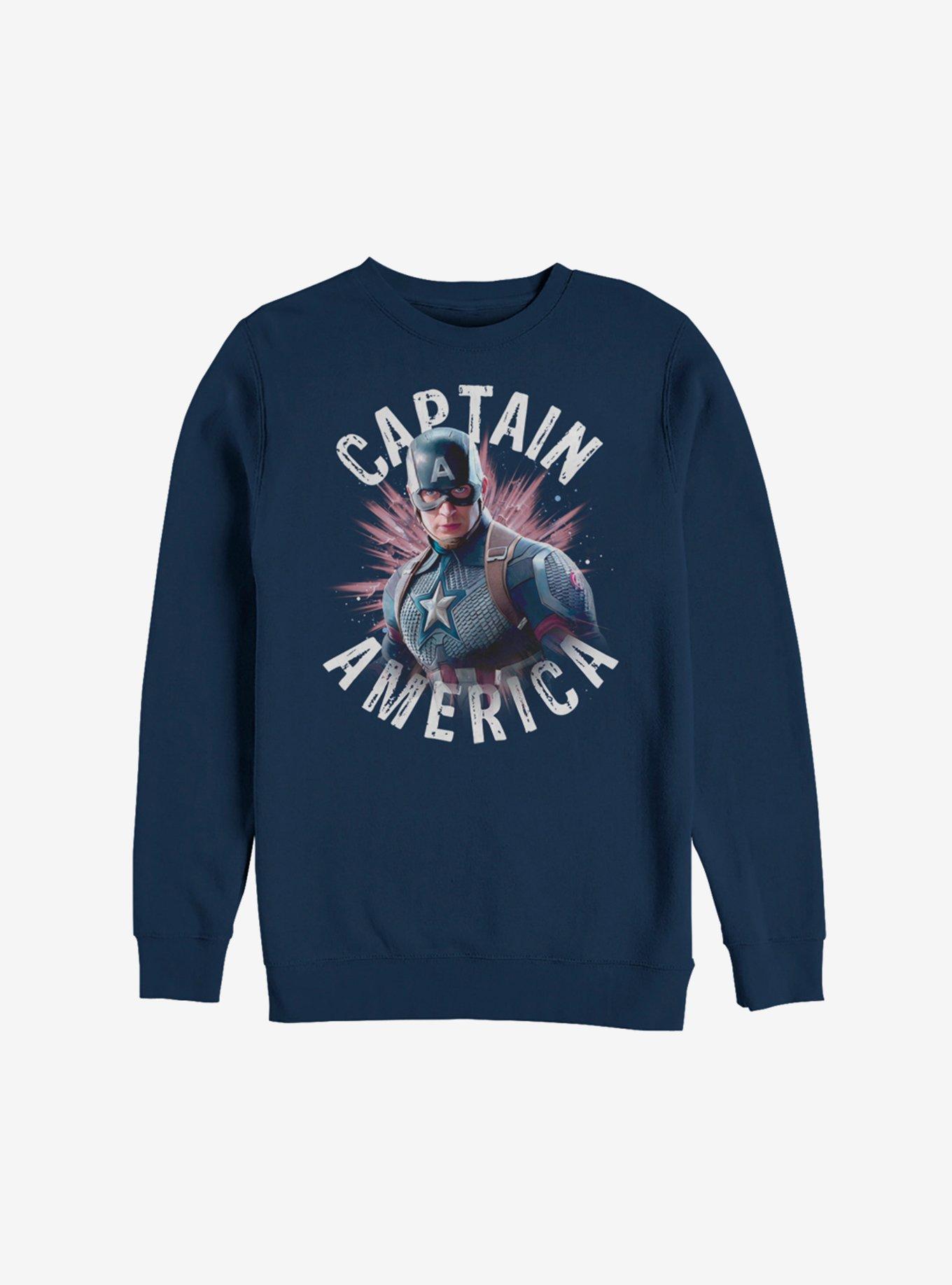 Marvel Avengers: Endgame Captain America Burst Sweatshirt, , hi-res