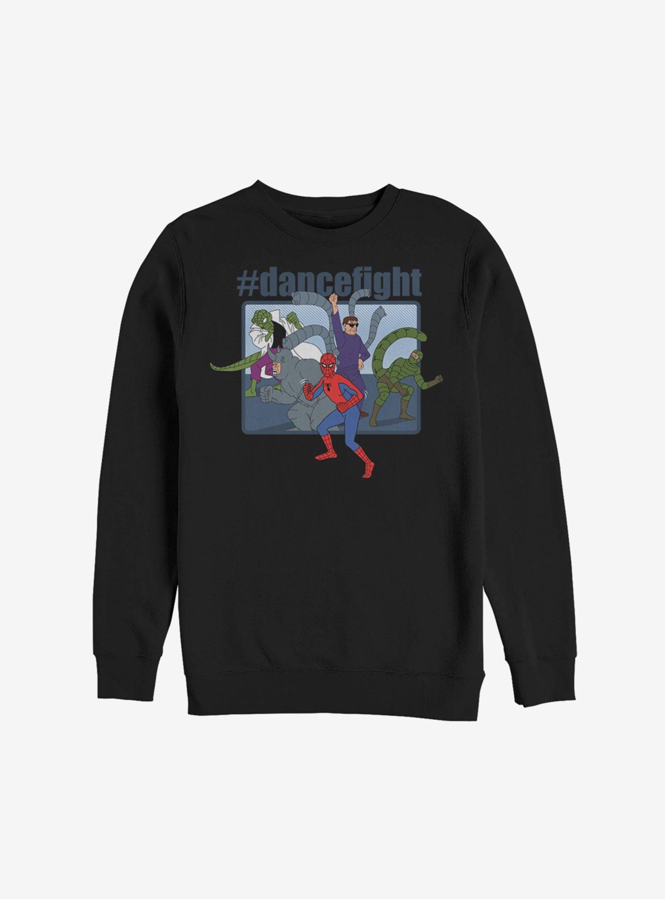 Marvel Spider-Man Dance Fight Sweatshirt, BLACK, hi-res