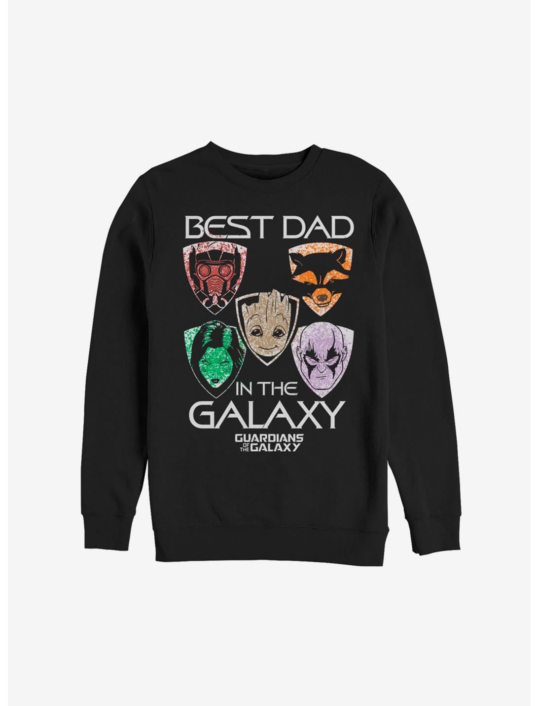 Marvel Guardians Of The Galaxy Best Dad Sweatshirt, BLACK, hi-res