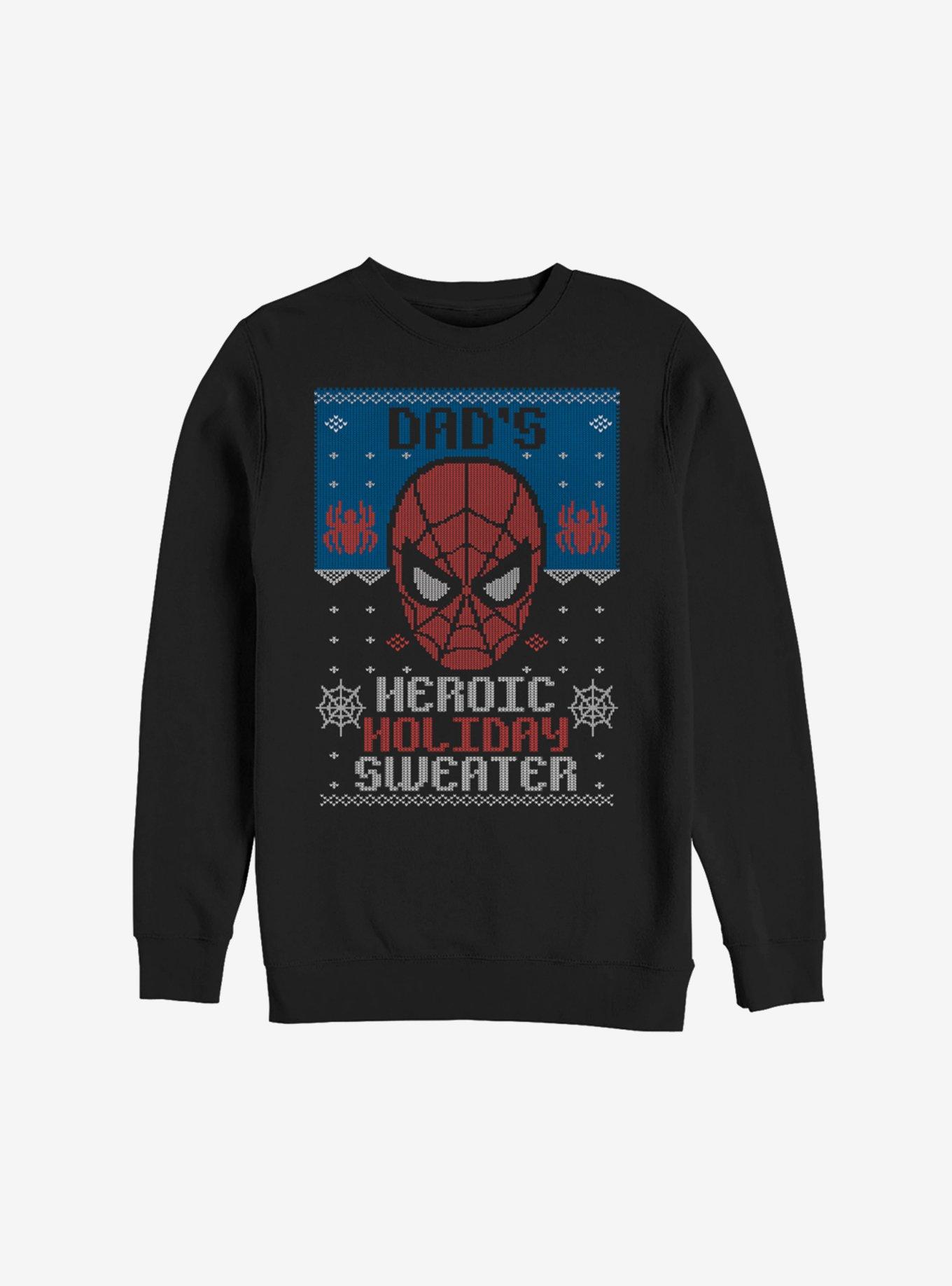 Marvel Spider-Man Dad's Heroic Holiday Sweater Sweatshirt, , hi-res