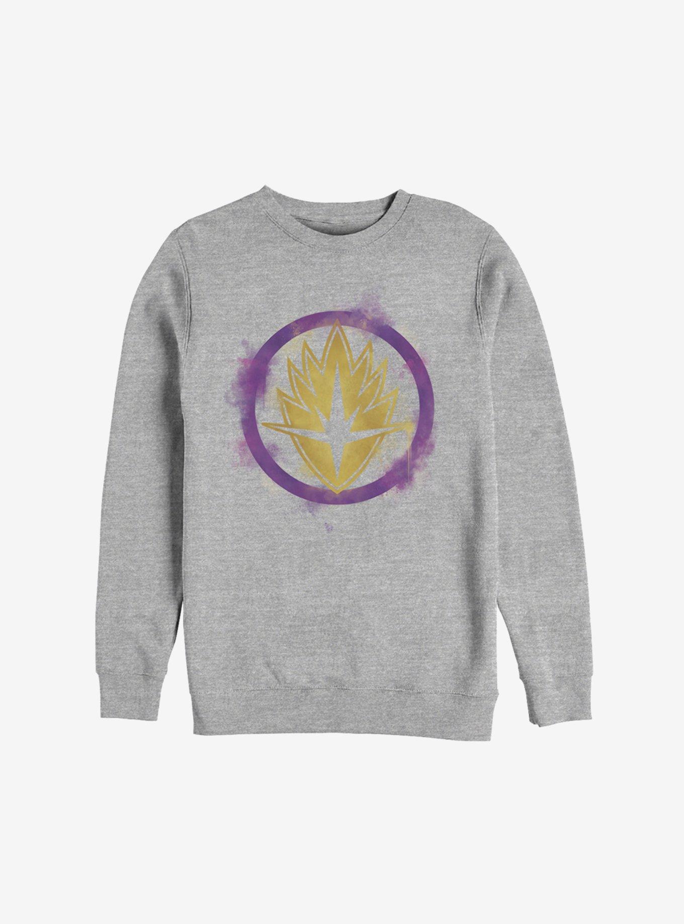 Marvel Guardians Of The Galaxy Spray Logo Sweatshirt, ATH HTR, hi-res