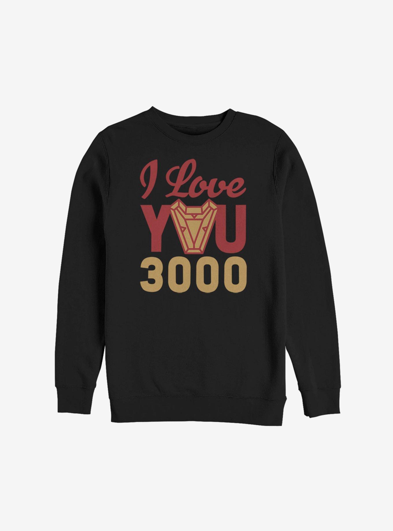 Marvel Iron Man Love You 3000 Arc Reactor Sweatshirt, , hi-res