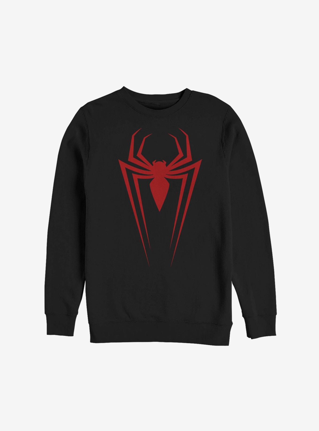 Marvel Spider-Man Long Spider Logo Sweatshirt, , hi-res