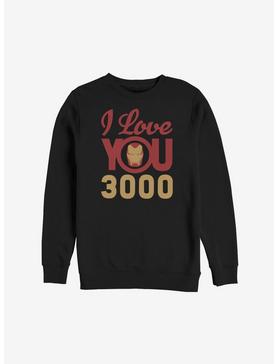 Plus Size Marvel Iron Man Love You 3000 Icon Face Sweatshirt, , hi-res