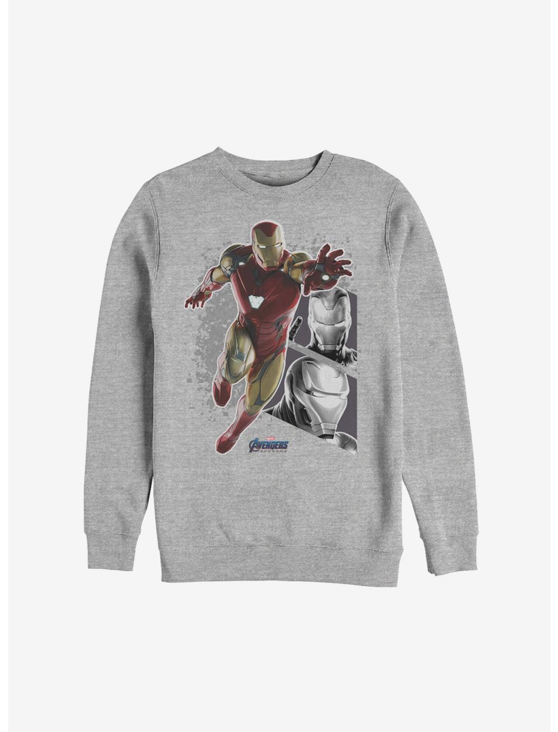 Marvel Iron Man Panels Sweatshirt, ATH HTR, hi-res