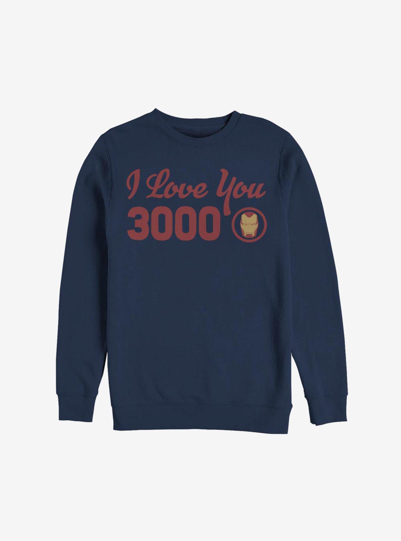 Marvel Iron Man I Love You Icon Sweatshirt, NAVY, hi-res