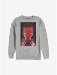 Marvel Iron Man Red Profile Sweatshirt, ATH HTR, hi-res