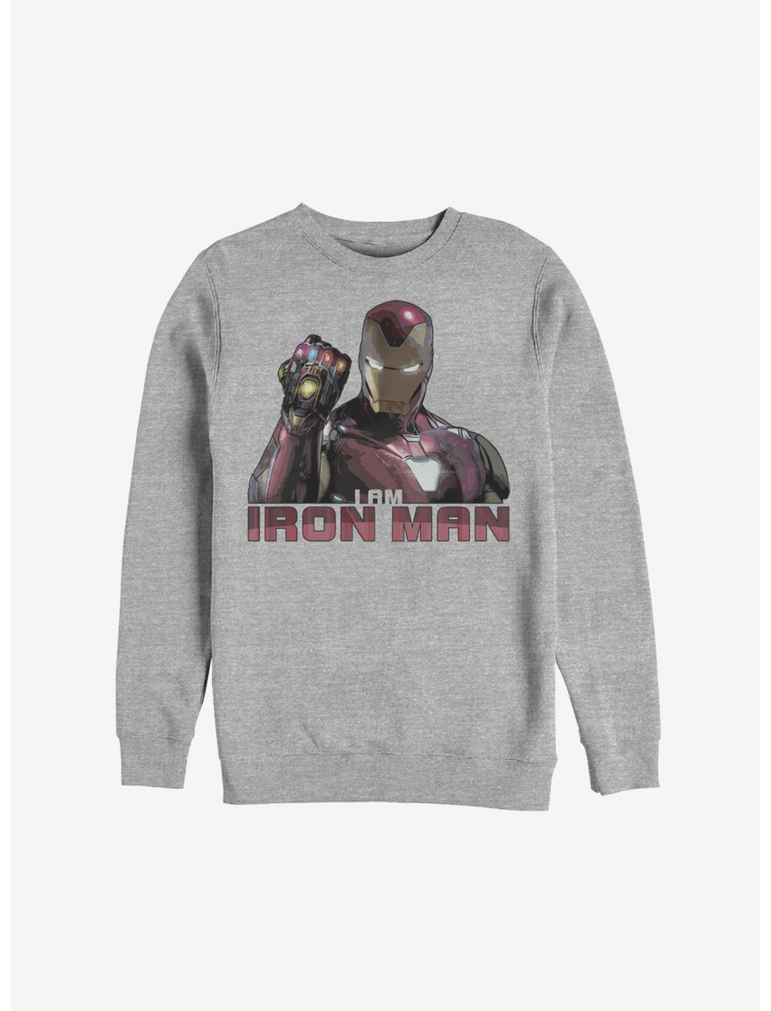 Marvel Iron Man Stones Sweatshirt, ATH HTR, hi-res