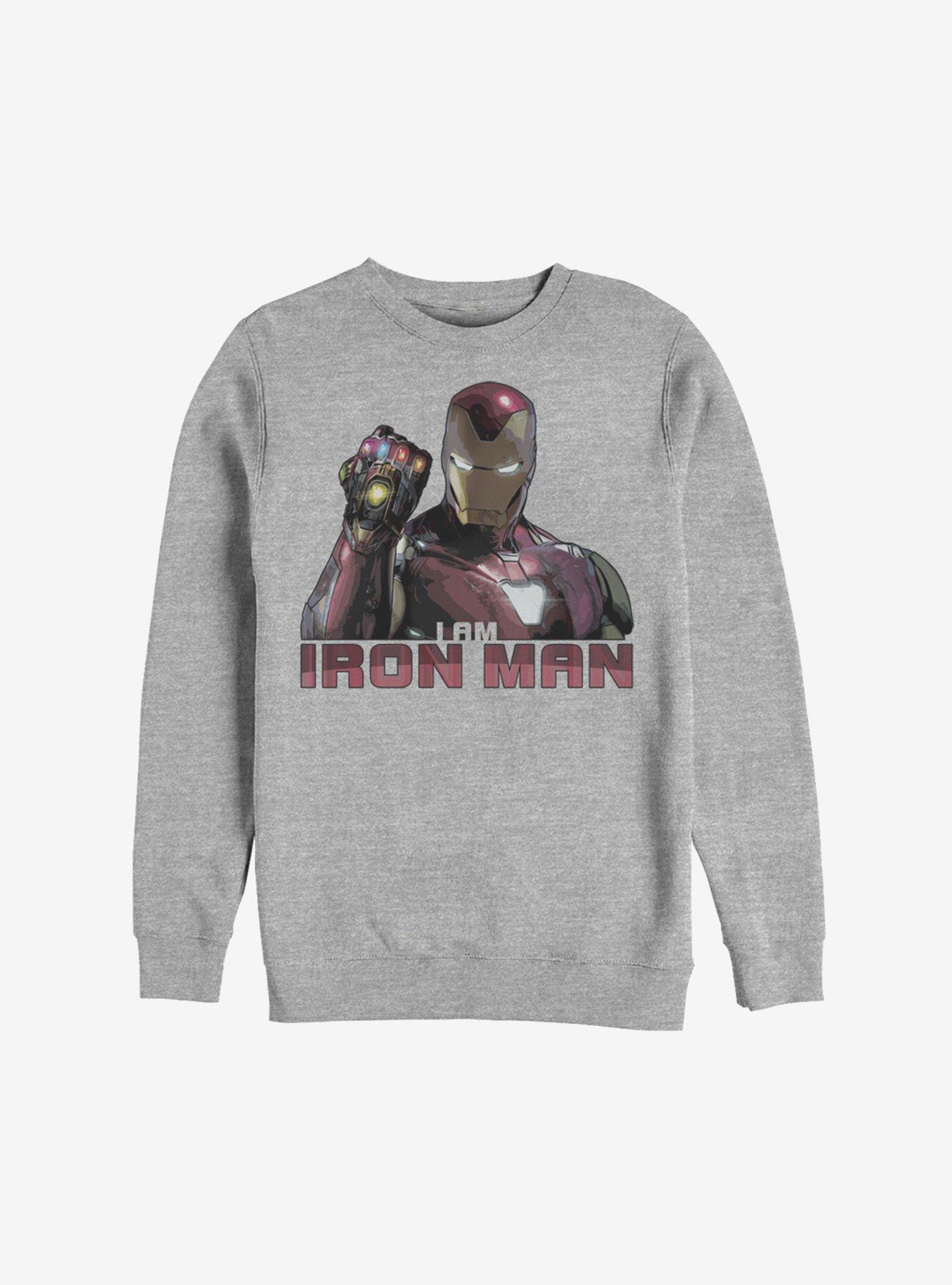 Marvel Iron Man Stones Sweatshirt, ATH HTR, hi-res