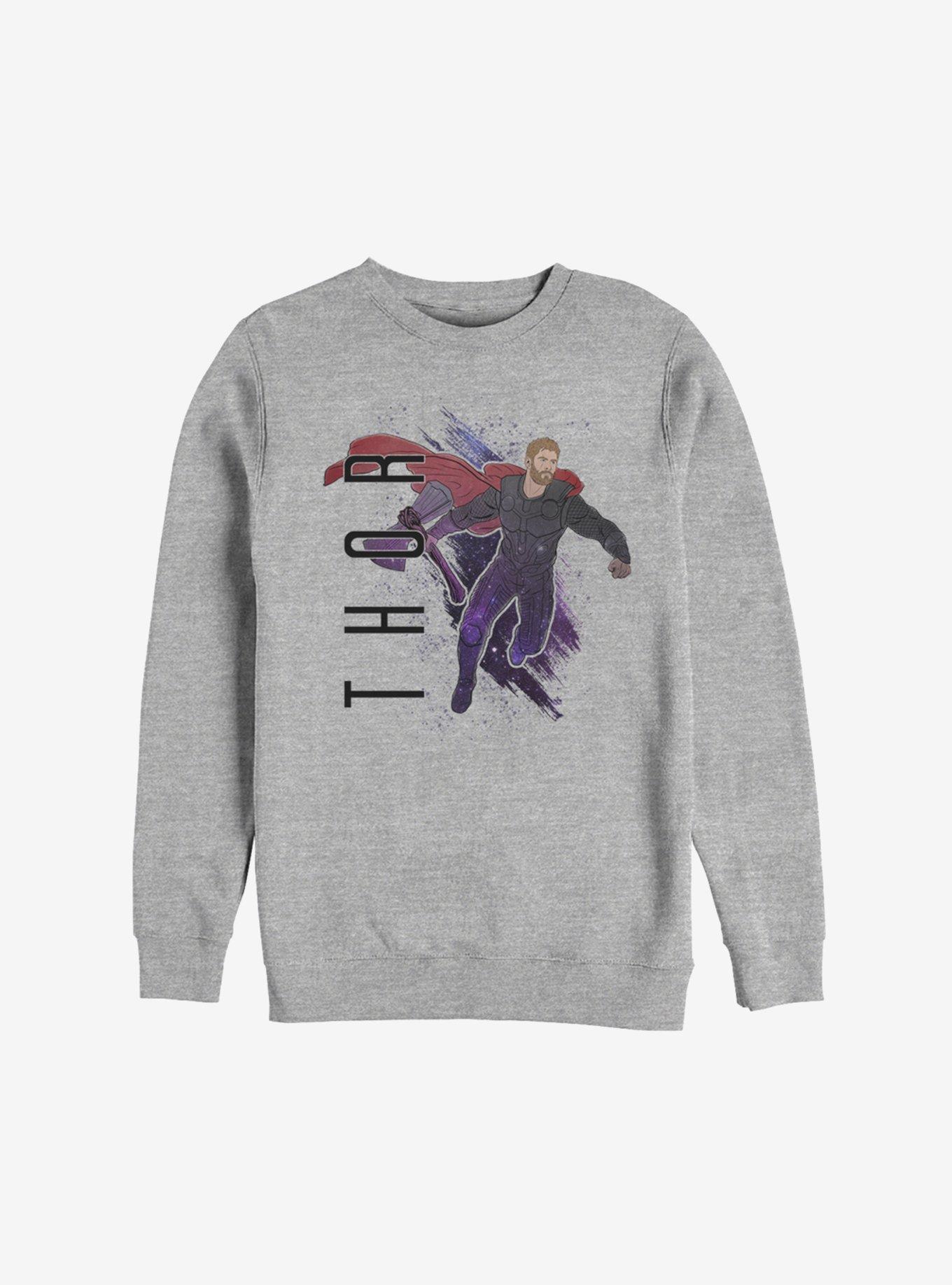 Marvel Avengers: Endgame Thor Painted Sweatshirt, ATH HTR, hi-res