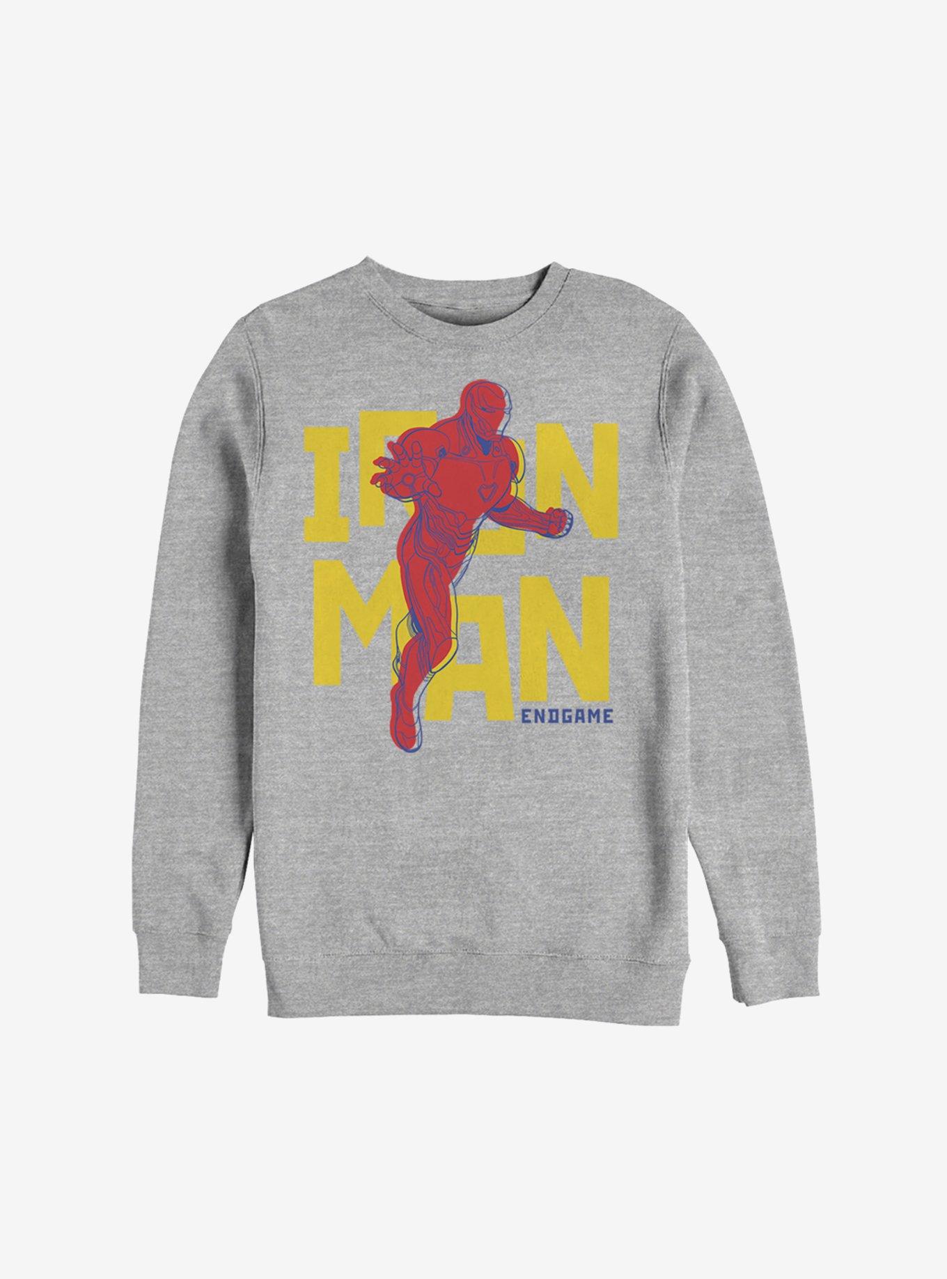 Marvel Iron Man Text Pop Sweatshirt, , hi-res