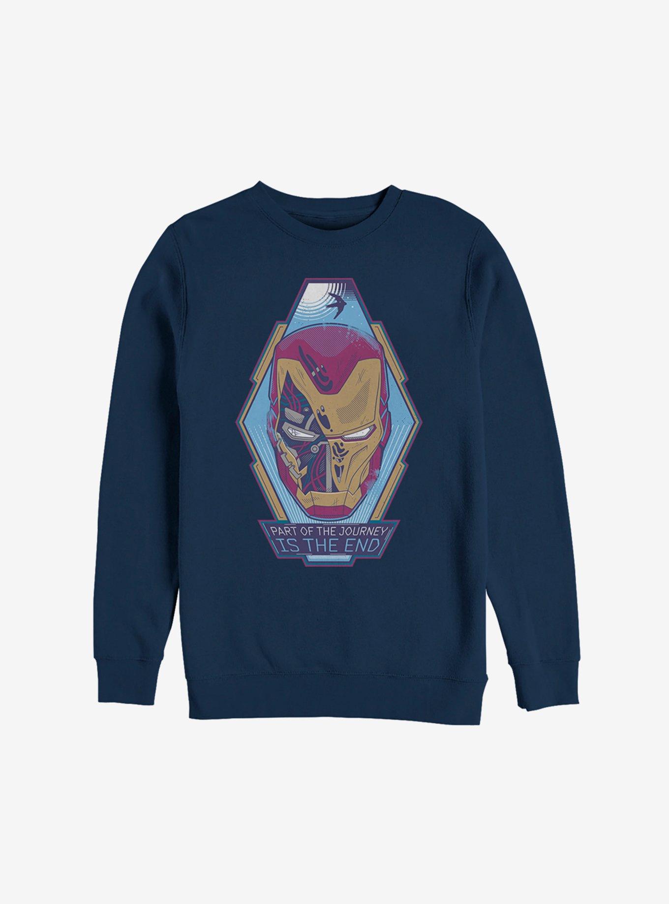 Marvel Iron Man The End Sweatshirt, NAVY, hi-res