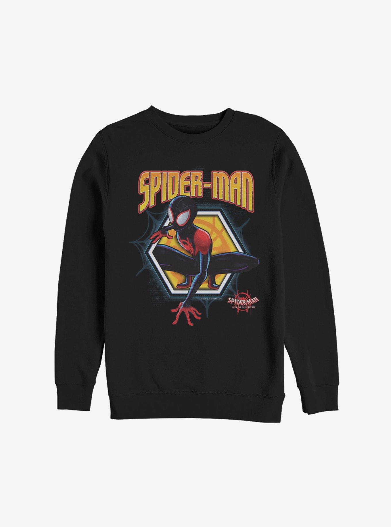 Marvel Spider-Man: Into The Spider-Verse Golden Miles Sweatshirt, BLACK, hi-res