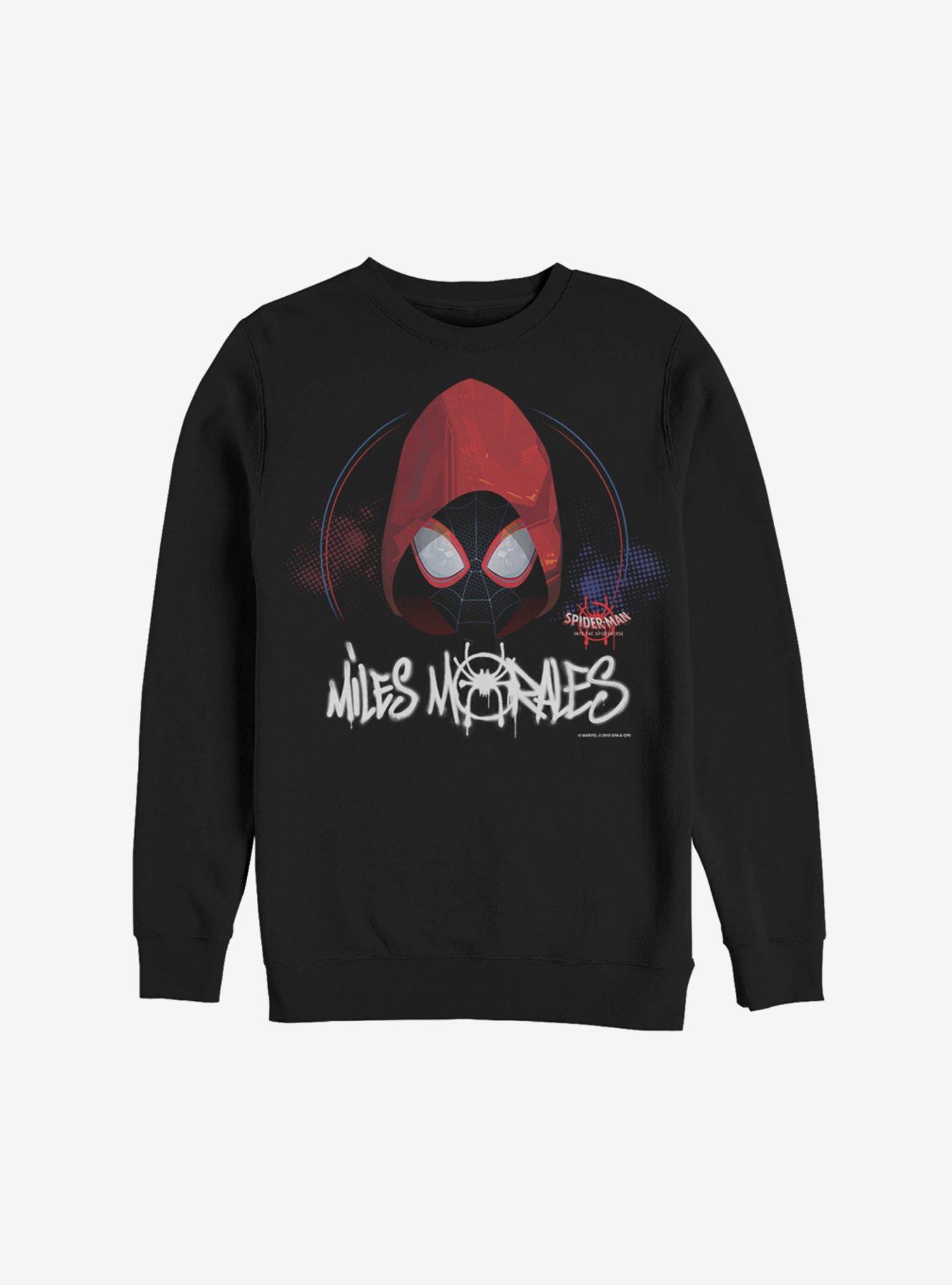 Marvel Spider-Man: Into The Spider-Verse Hooded Miles Sweatshirt, , hi-res