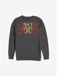 Marvel Iron Man Love You 3000 Sweatshirt, CHAR HTR, hi-res