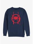 Marvel Spider-Man: Into The Spider-Verse Miles Symbol Sweatshirt, NAVY, hi-res