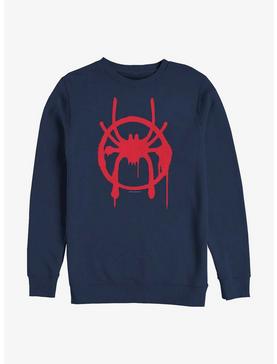 Plus Size Marvel Spider-Man: Into The Spider-Verse Miles Symbol Sweatshirt, , hi-res