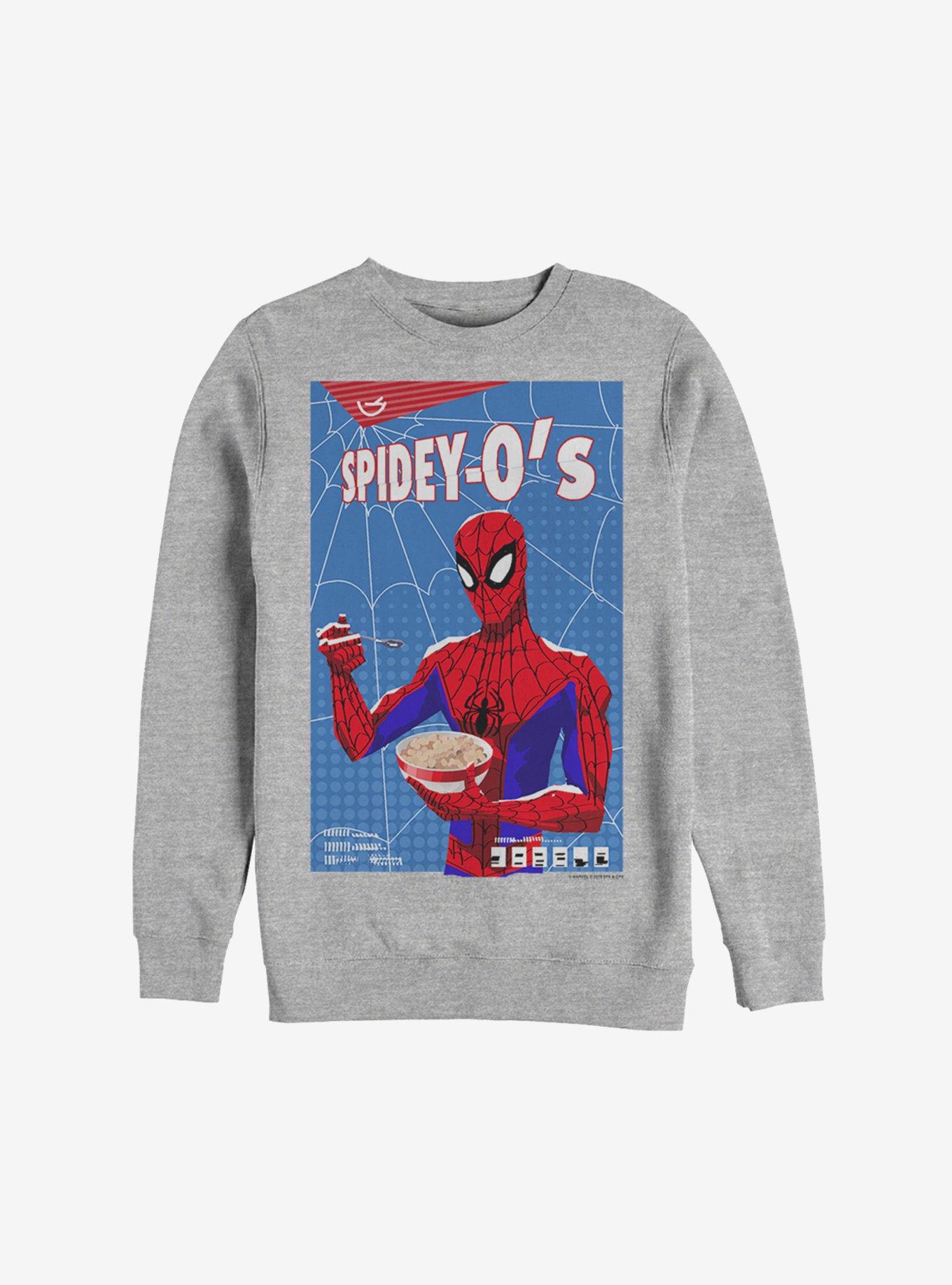 Marvel Spider-Man: Into The Spider-Verse Spidey Cereal Sweatshirt, ATH HTR, hi-res