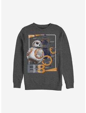 Star Wars Episode VIII The Last Jedi BB-8 Schematic Sweatshirt, , hi-res