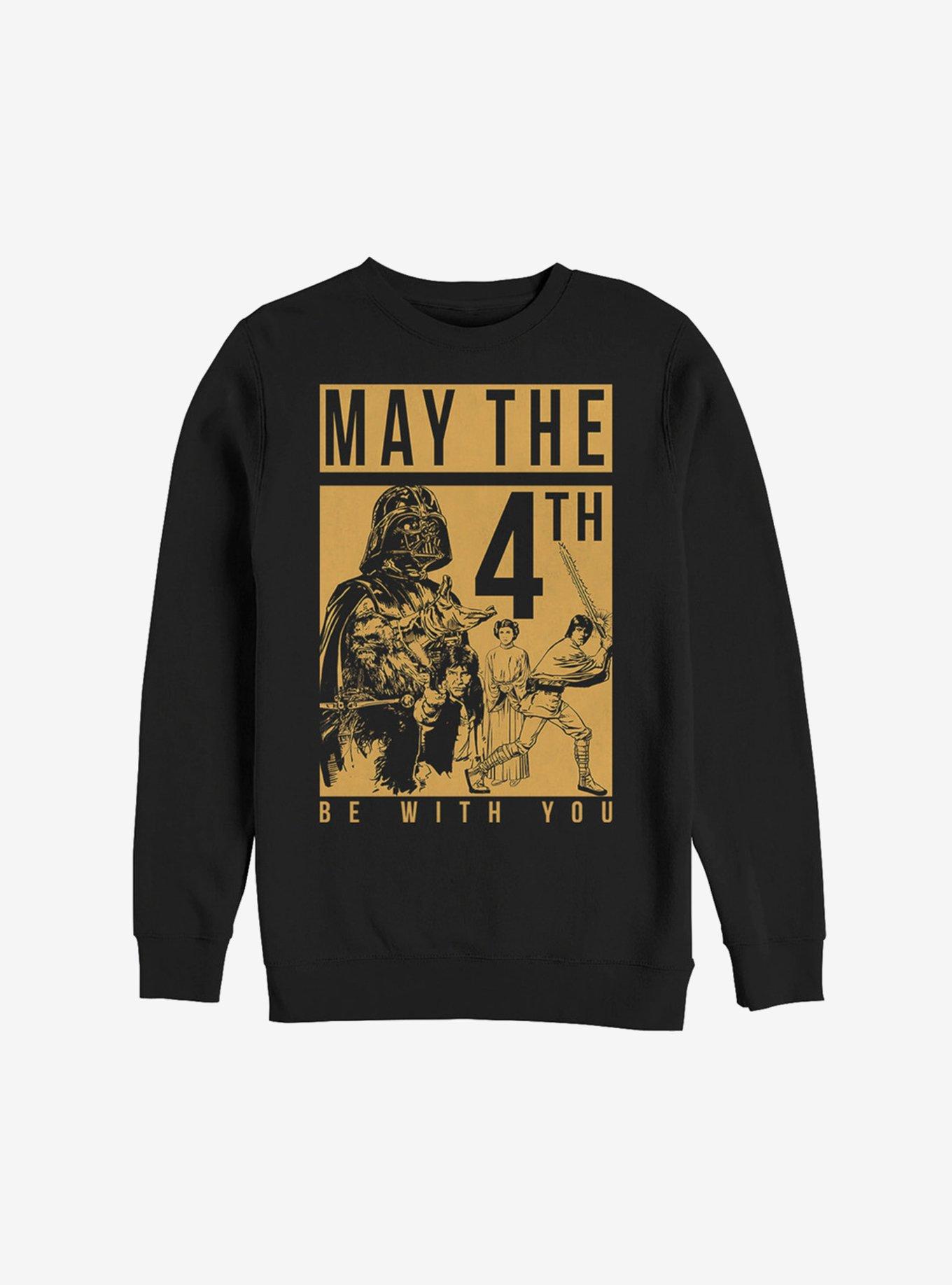 Star Wars May The Fourth Box Sweatshirt, BLACK, hi-res