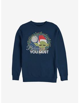 Star Wars Yoda Believe You Must Sweatshirt, , hi-res