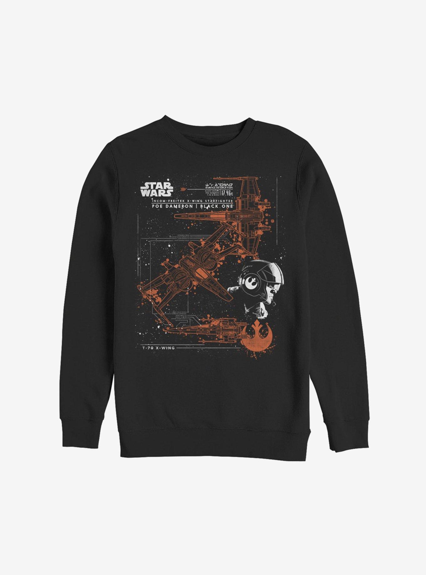 Star Wars Episode VIII The Last Jedi Ship Specs Sweatshirt, , hi-res