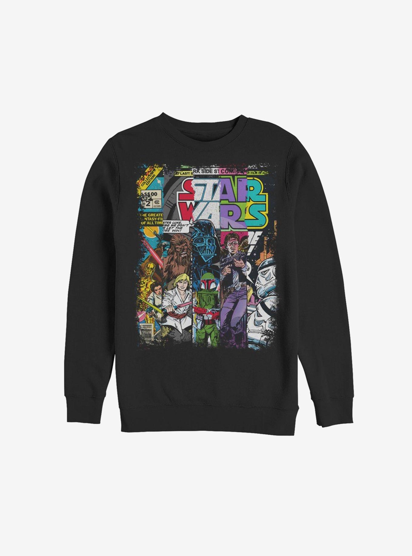 Star Wars Classic Comic Strips Sweatshirt, BLACK, hi-res