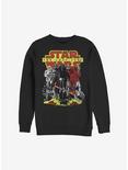 Star Wars Episode VIII The Last Jedi Dark Comic Sweatshirt, BLACK, hi-res