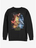 Star Wars Episode VII The Force Awakens Saturated Poster Sweatshirt, BLACK, hi-res