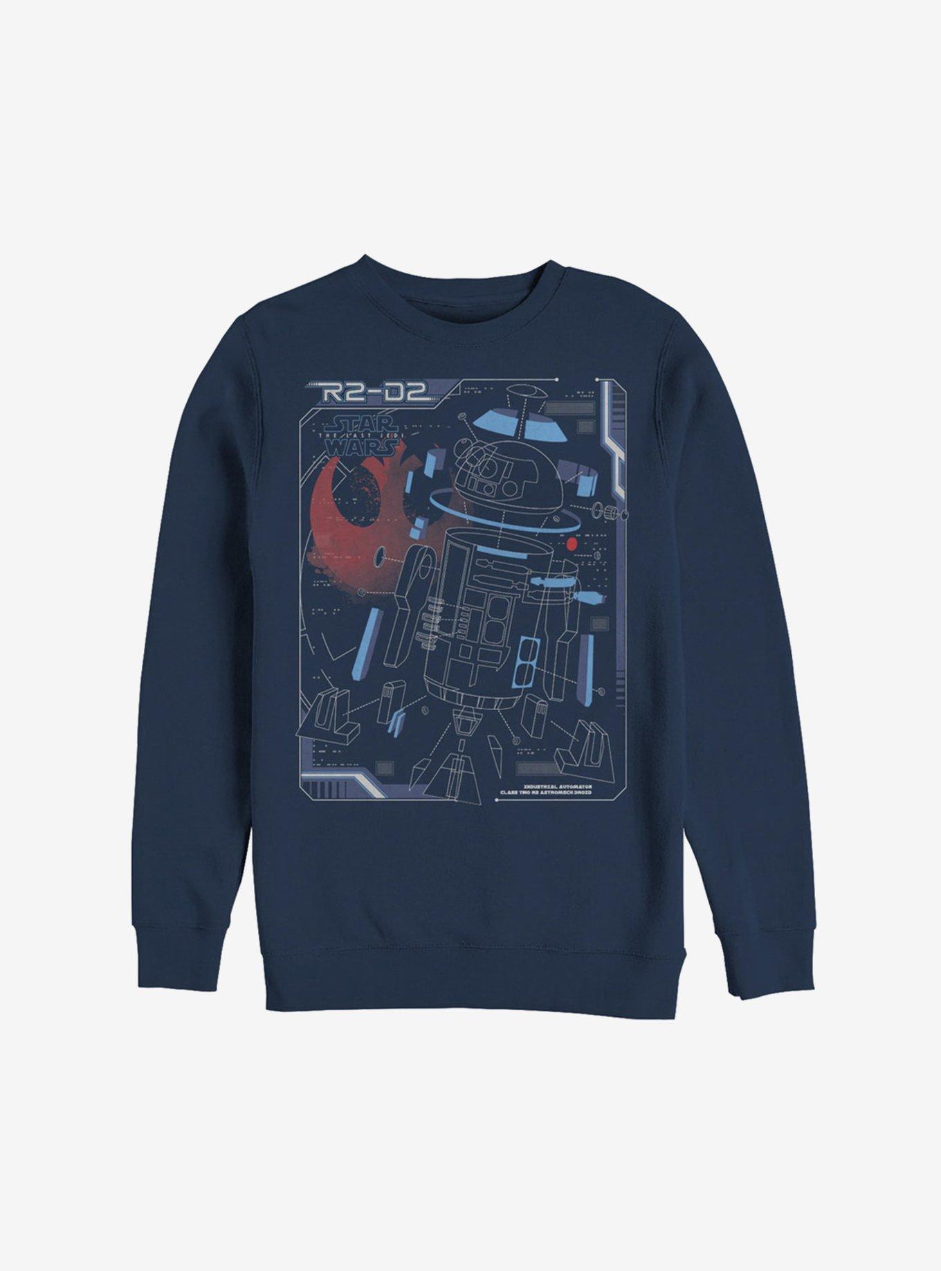 Star Wars Episode VIII The Last Jedi Droid Break Sweatshirt, NAVY, hi-res